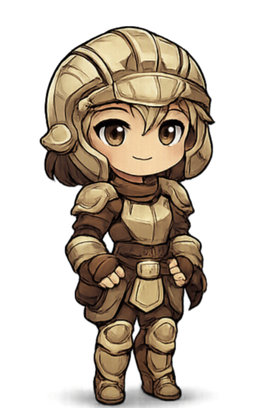 Girl - Knight helmet